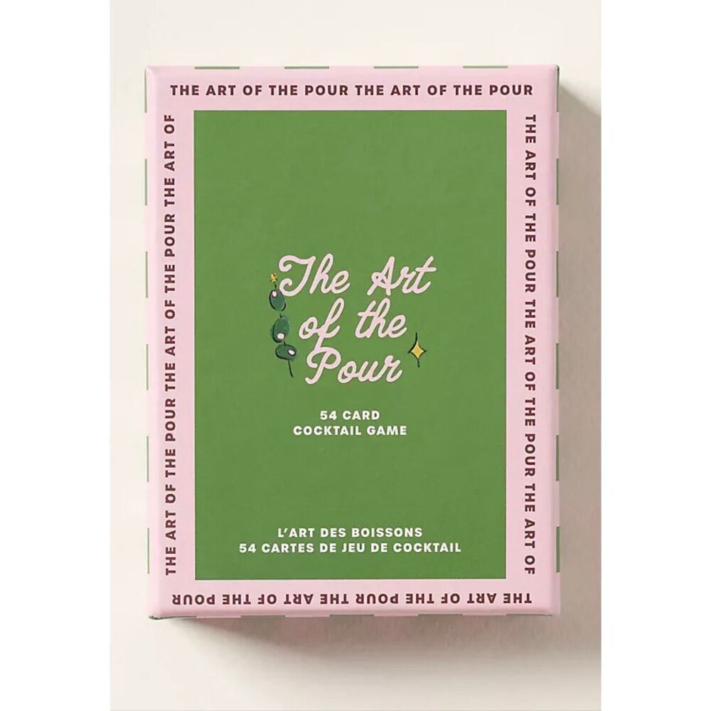 The Art of the Pour – 54 Card Cocktail Game | Bar Cart Essential